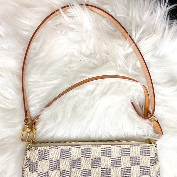 LV Pochette Accessoires Damier Azur+shoulder strap - Picture 9 of 12